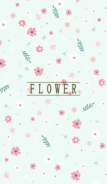 [LINE着せ替え] MANY FLOWERS GREEN 26の画像1