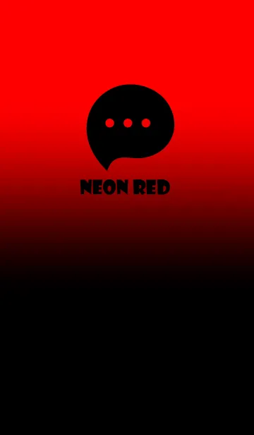 [LINE着せ替え] Black &Neon Red Theme V3 (JP)の画像1