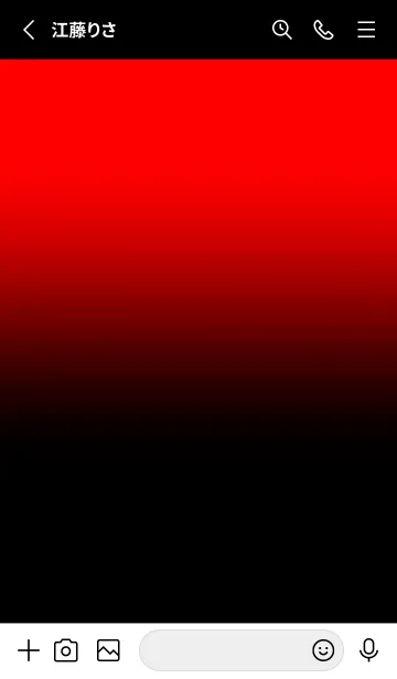 [LINE着せ替え] Black &Neon Red Theme V3 (JP)の画像2