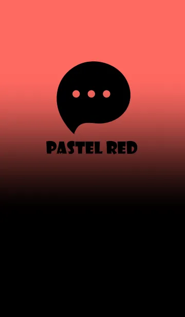 [LINE着せ替え] Black &Pastel Red Theme V3 (JP)の画像1