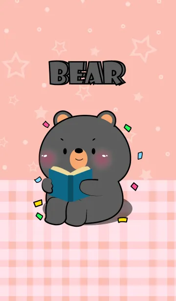 [LINE着せ替え] I Love U Cute Black Bear Theme (JP)の画像1