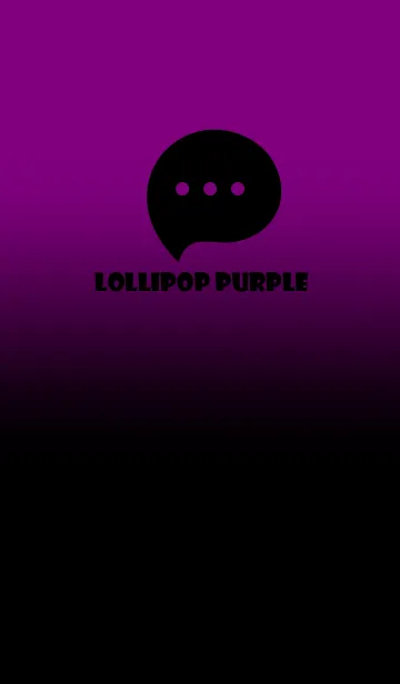 [LINE着せ替え] Black & Lollipop Purple Theme V3 (JP)の画像1