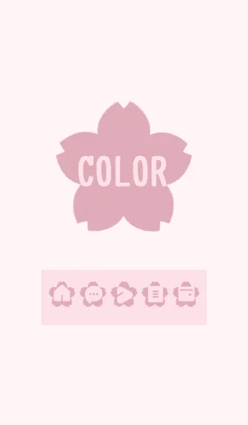 [LINE着せ替え] pink color E15の画像1