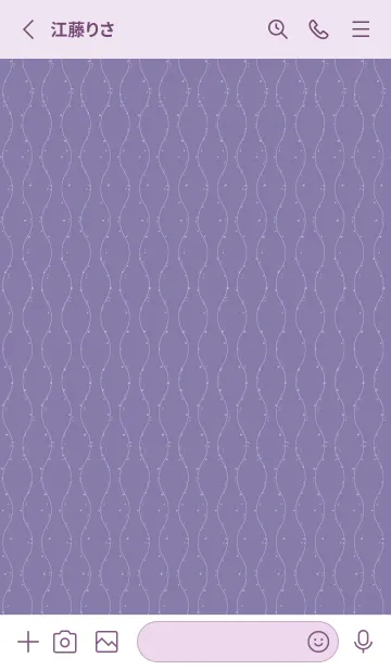 [LINE着せ替え] 和音 立涌と音符 紫苑色の画像2