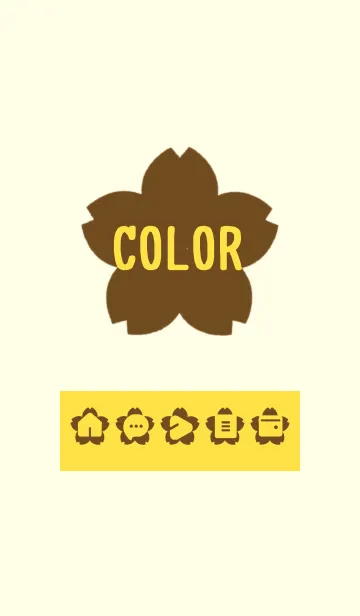 [LINE着せ替え] yellow color E12の画像1