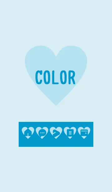 [LINE着せ替え] blue color F12の画像1