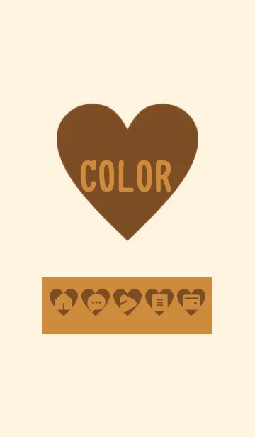 [LINE着せ替え] brown color F14の画像1