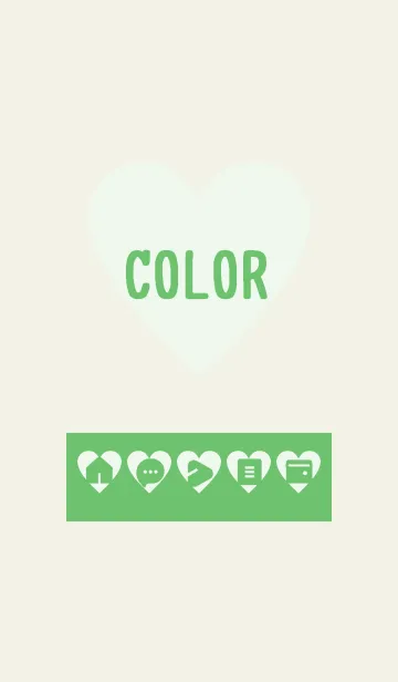 [LINE着せ替え] green color F21の画像1