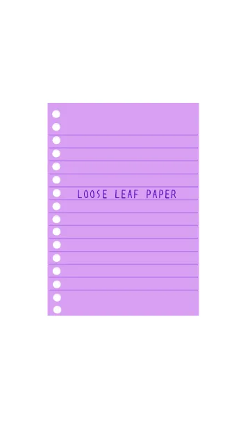 [LINE着せ替え] カラールーズリーフ/グレープカラーの画像1