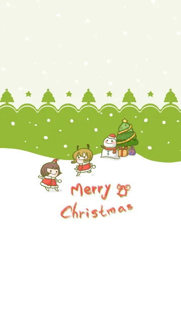 [LINE着せ替え] Christmas carnival -OliveGreen.GrayGreenの画像1