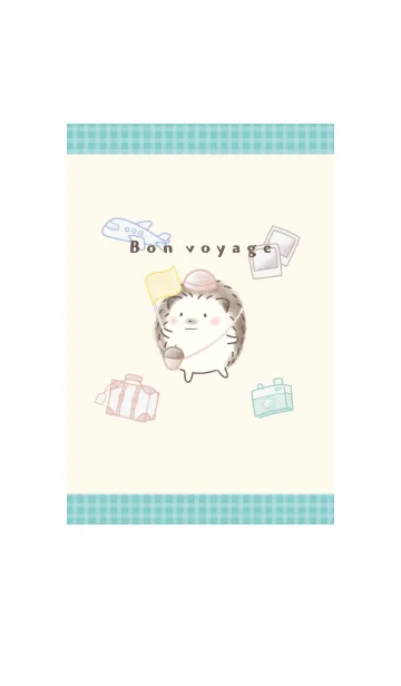 [LINE着せ替え] 旅するハリネズミ -グリーン-の画像1