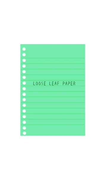 [LINE着せ替え] カラールーズリーフ/コバルトグリーンの画像1