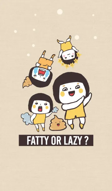 [LINE着せ替え] Fatty or Lazy ？！ Go angryの画像1