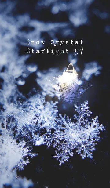 [LINE着せ替え] 雪の結晶と星の光 57の画像1