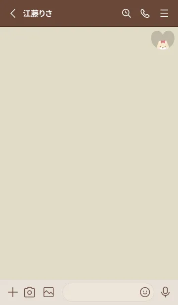 [LINE着せ替え] 柴犬2リボン[イエローグリーン]の画像2