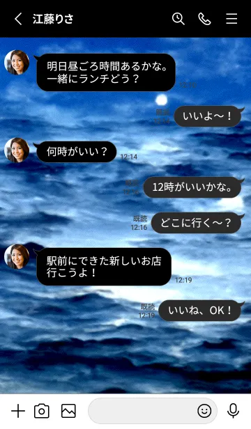 [LINE着せ替え] 夜の月 月の海 #DkY_25。の画像3