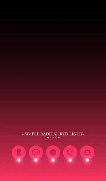 [LINE着せ替え] - SIMPLE RADICAL RED LIGHT -の画像1