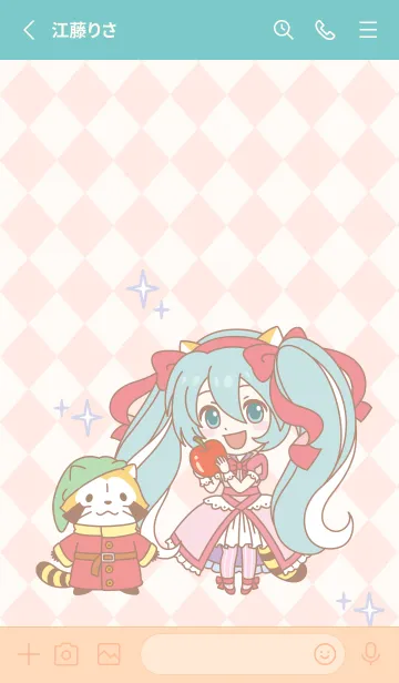 [LINE着せ替え] 初音ミク X ラスカル 童話Ver.の画像2