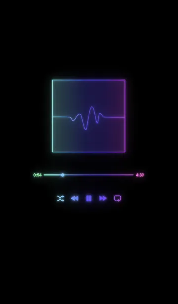 [LINE着せ替え] MUSIC PLAYER - GLOW - ブラック 85の画像1