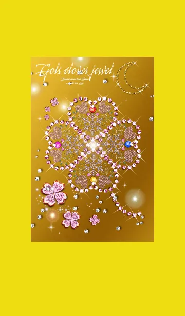 [LINE着せ替え] 金運最強に導く ダイヤのクローバー4の画像1