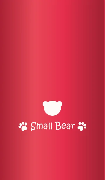 [LINE着せ替え] Small Bear *GLOSSYRED 5*の画像1