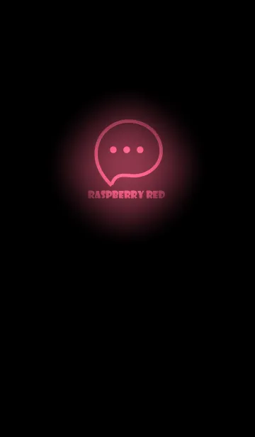 [LINE着せ替え] Raspberry Red Neon Theme V3 (JP)の画像1