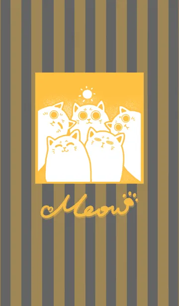 Meow J-Yellow Orange. Dark Grayの着せ替えメイン画像
