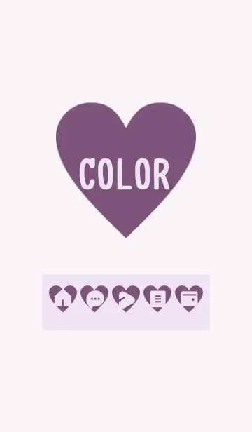 [LINE着せ替え] purple color F13の画像1