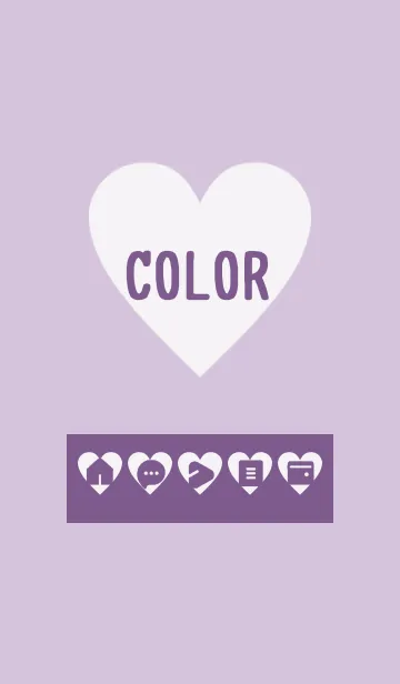 [LINE着せ替え] purple color F15の画像1