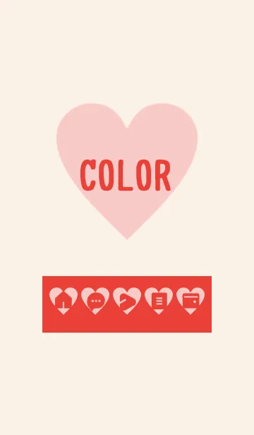 [LINE着せ替え] red color F14の画像1