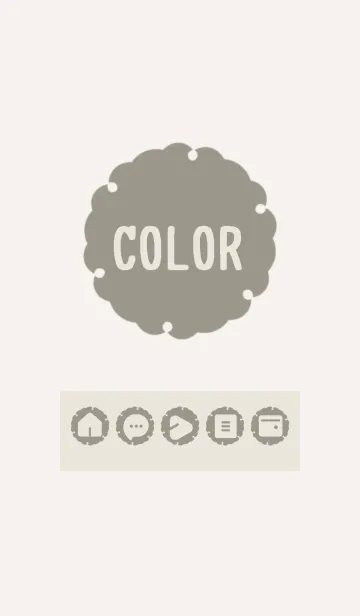 [LINE着せ替え] beige color G11の画像1