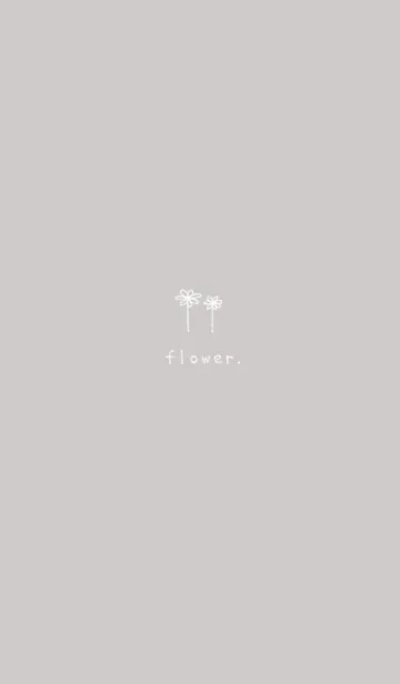 [LINE着せ替え] doodle flowers(くすみ1-08)の画像1