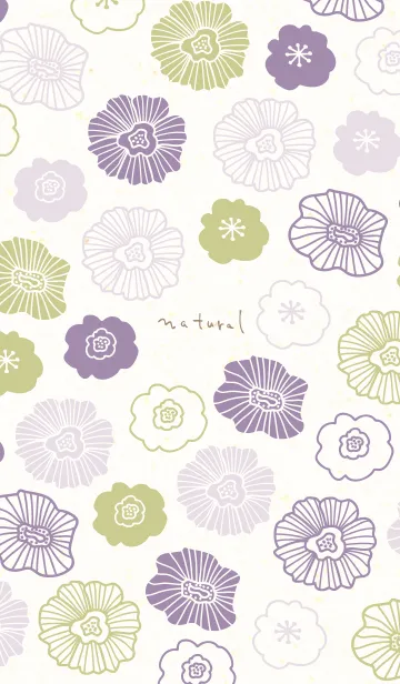 [LINE着せ替え] 花くすみ和紙5の画像1