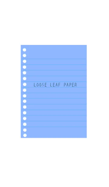 [LINE着せ替え] カラールーズリーフ/くすみブルーの画像1