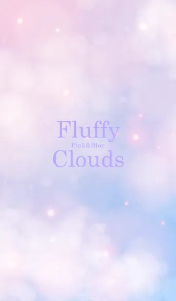 [LINE着せ替え] Fluffy Clouds Pink&Blue-MEKYM 23の画像1