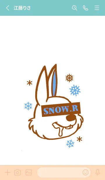 [LINE着せ替え] スノー ラビット _20の画像2