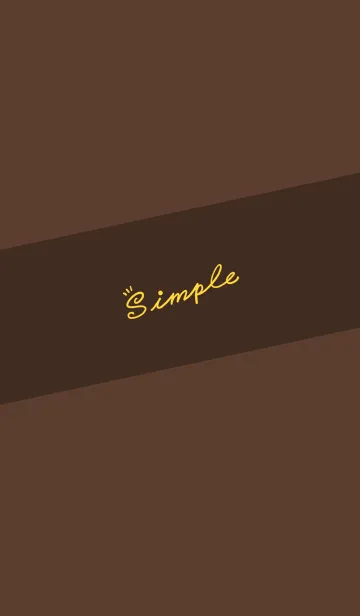 [LINE着せ替え] Simple Lines - Chocolate Cocoa Jの画像1