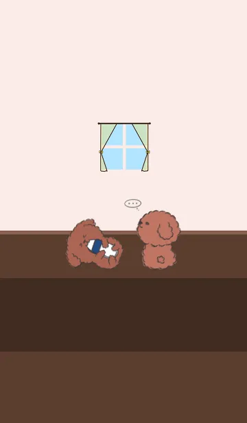 [LINE着せ替え] Naughty Teddy J - Cocoa Brownの画像1