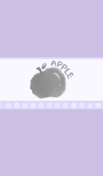 [LINE着せ替え] Smudged apple J-gray purple. Grayの画像1