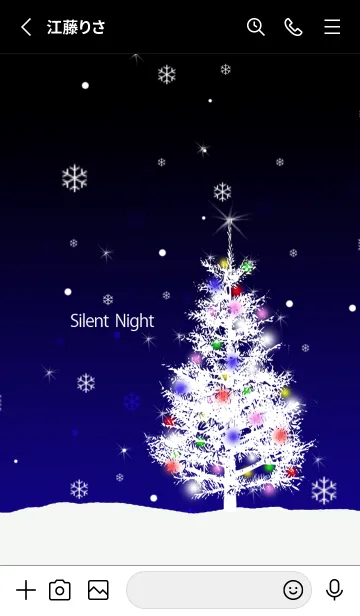 [LINE着せ替え] Silent Night Holly Nightの画像2