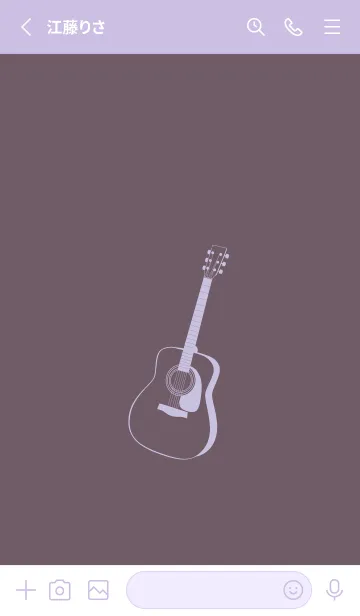 [LINE着せ替え] GUITAR COLOR 葡萄鼠の画像2