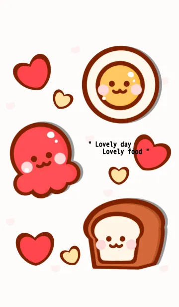 [LINE着せ替え] Lovely day Lovely foodの画像1