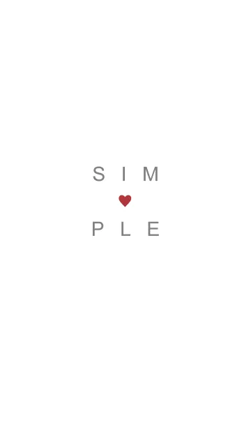 [LINE着せ替え] SIMPLE HEART-38の画像1