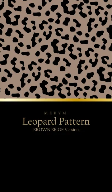 [LINE着せ替え] Leopard Pattern-BROWN BEIGE Version 27の画像1