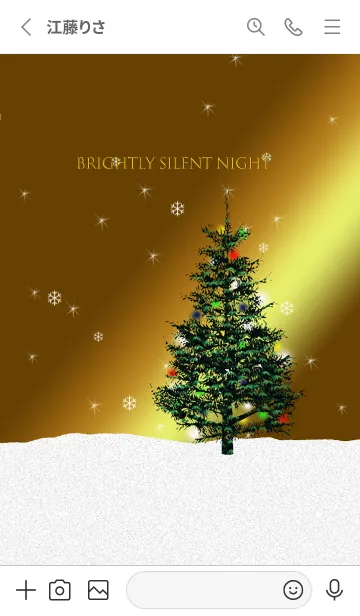 [LINE着せ替え] Brightly Silent Nightの画像2