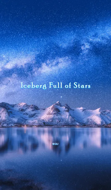 [LINE着せ替え] 満天の星降る北欧の雪山✨の画像1