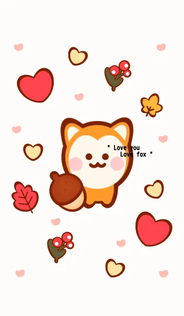 [LINE着せ替え] Lovely fox 5 :)の画像1