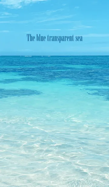 [LINE着せ替え] The blue transparent sea - MEKYM 7の画像1