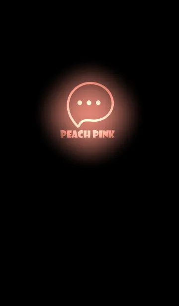 [LINE着せ替え] Peach Pink Neon Theme V3 (JP)の画像1