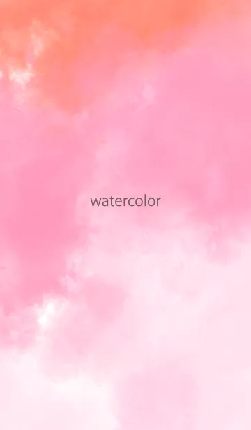 [LINE着せ替え] watercolor pink&orange 12の画像1